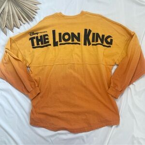 Disney Presents The Lion King Ombre Yellow Orange Long Sleeve Spirit Jersey
